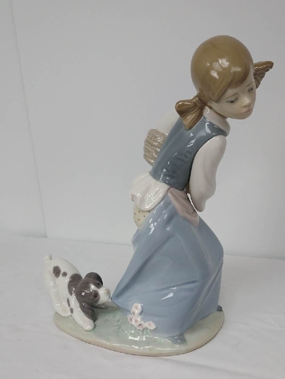 Vintage Lladro "Naughty Dog" Porcelain Figurine